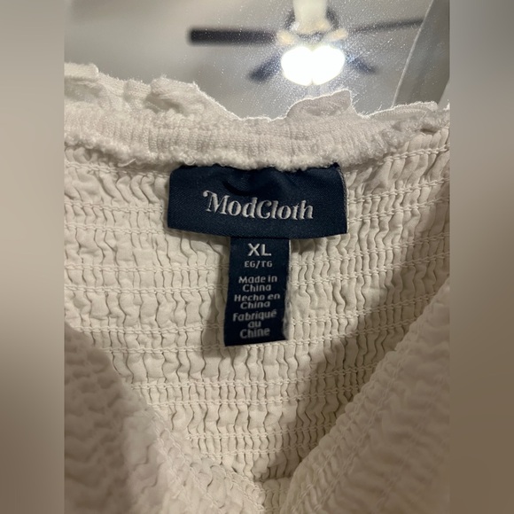 Modcloth Cream Maxi Dress with Tie Straps - Picture 3 of 5